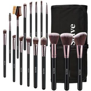 Makeup Brushes Professional 16pcs Brushes Set with case, face makeup brushes set